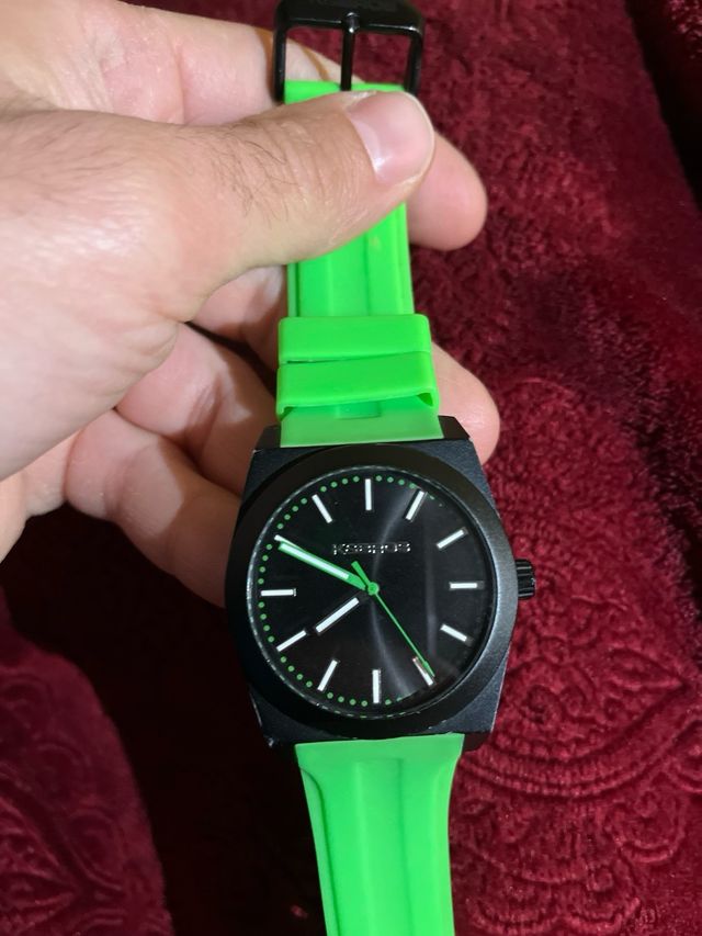 Orologio Kebros Uomo Nero e Verde