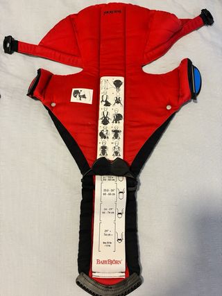 Mochila Portabebés BabyBjorn Negra/Roja