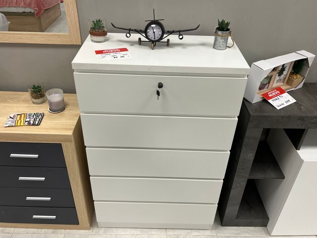 Sinfonier 5 cajones blanco NUEVO con cerradura