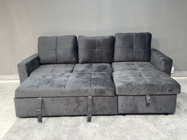 SOFÁ CAMA CHAISELONGUE MODERNO CON ARCÓN Y CAMA