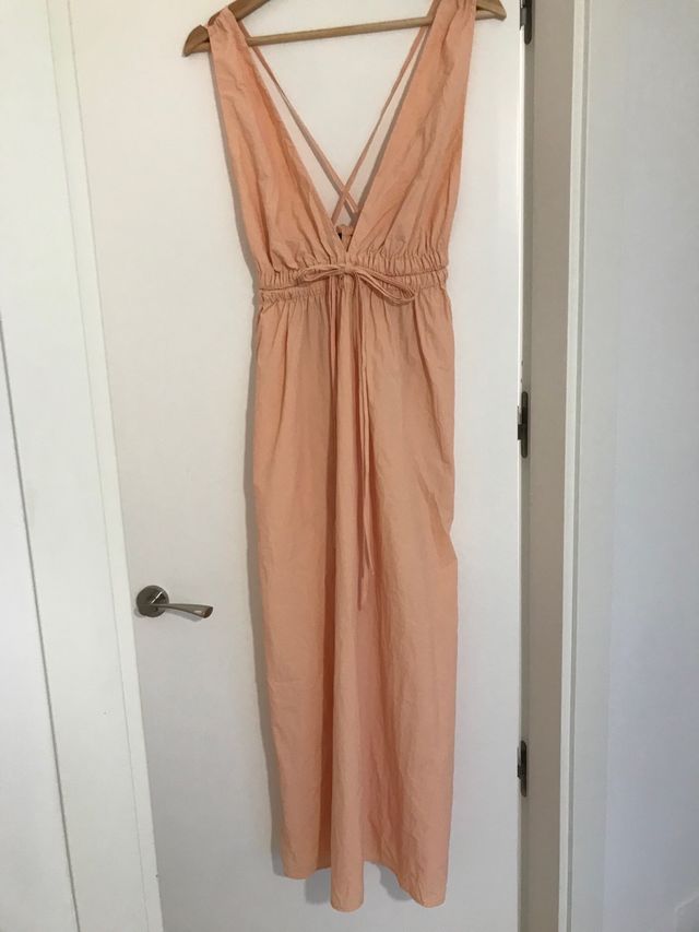 Vestido largo tirantes cruzados S