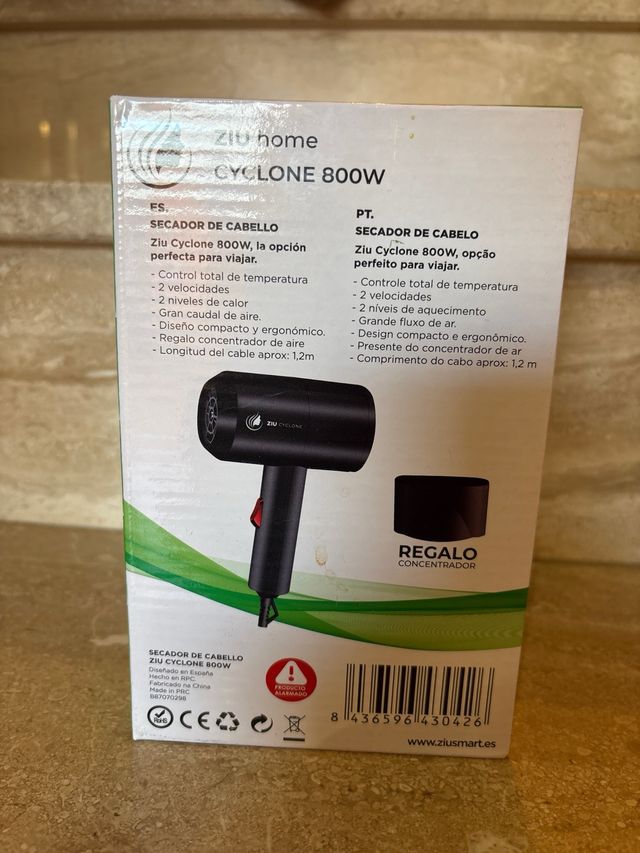 Secador de pelo Ziu Cyclone Negro