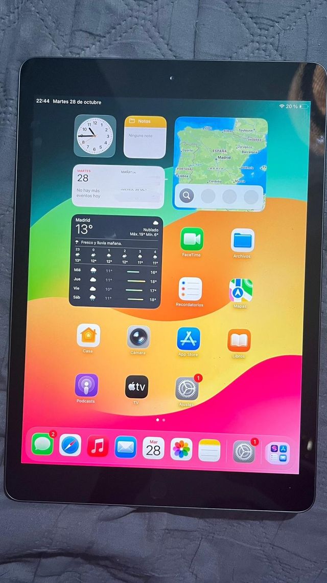 iPad 10.2 32GB 2020 Gris Espacial 