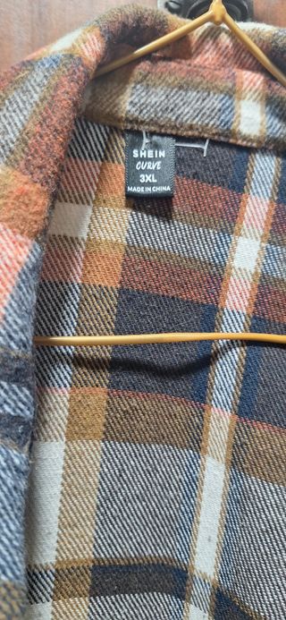 Camisa Leñadora Oversize SHEIN/ Cazadora