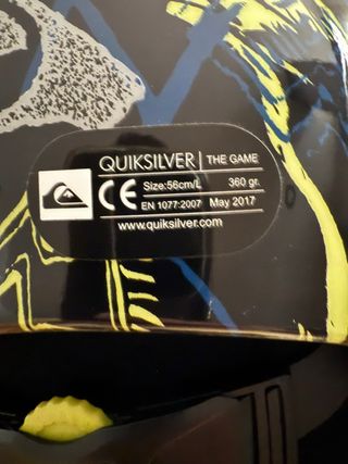 Casco Quiksilver The Game Talla L