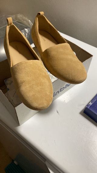 Pier One Mocassini Giallo Camoscio Donna