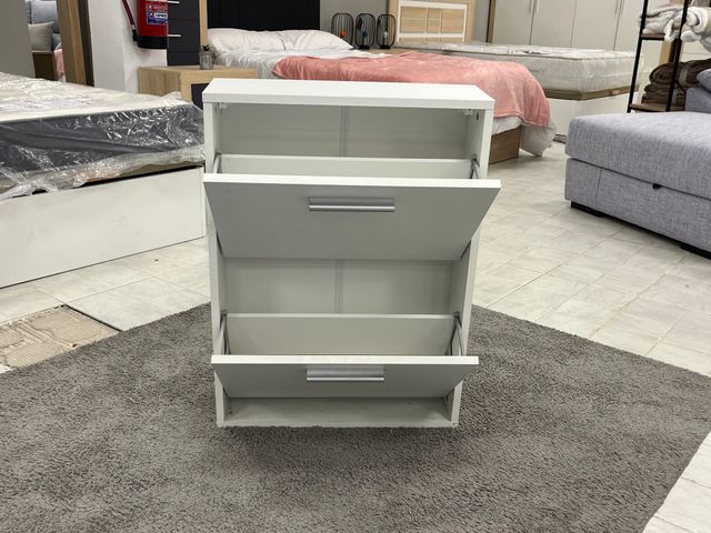 ZAPATERO 2 PUERTAS COLOR BLANCO – DISEÑO MODERNO