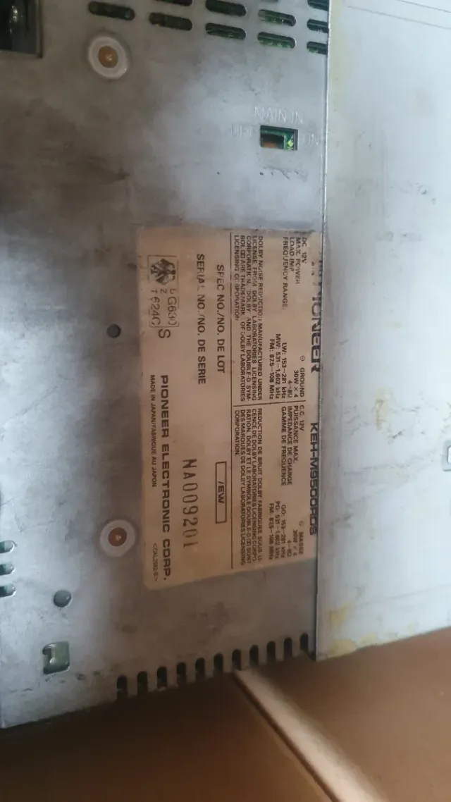 Pioneer keh m 9500 rds