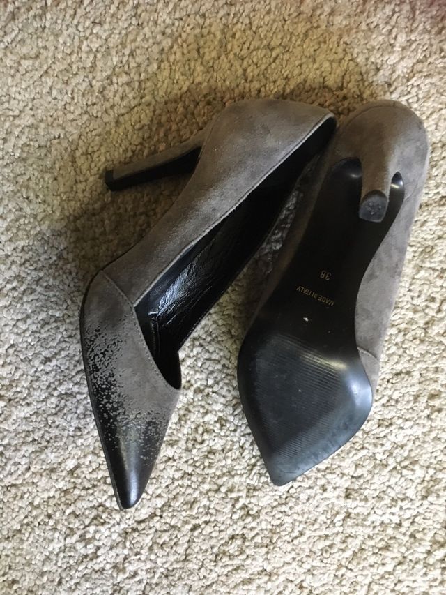 Divine Follie Décolleté Camoscio Grigio Nero 38