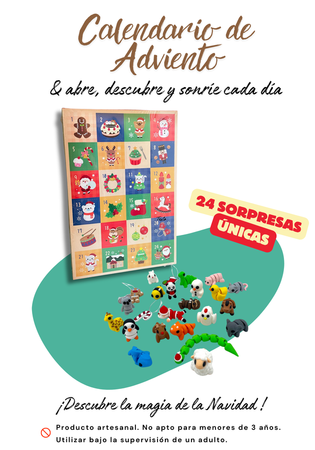 Calendario dell'Avvento con 24 sorprese