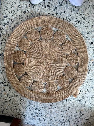 Tappeto rotondo in juta