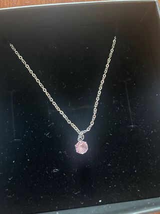 Collana Luca Barra punto luce rosa