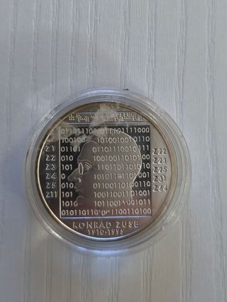 Moneda Conmemorativa Konrad Zuse 1910-1995