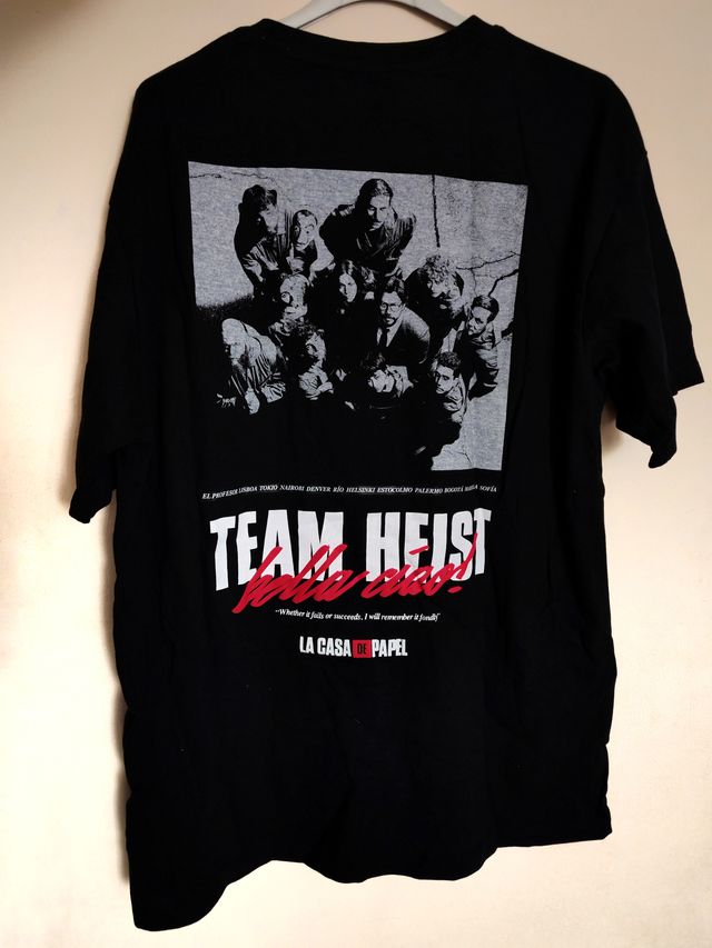 Camiseta La Casa de Papel Halloween nueva