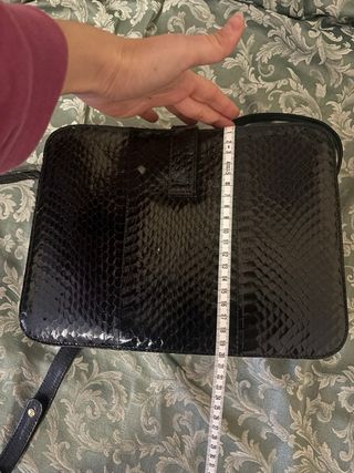 Borsa vintage in pelle nera