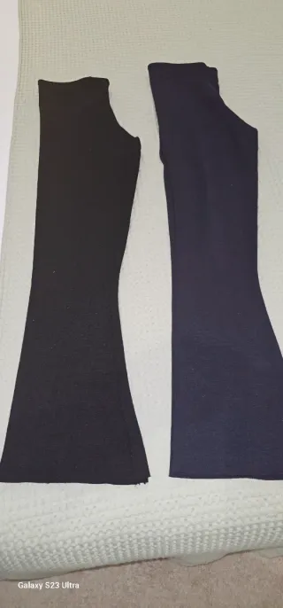 2 Pantalones Zara tipo leggins acampanados