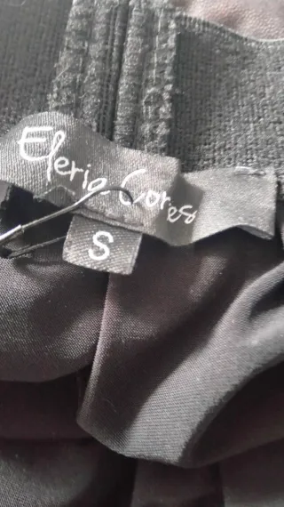 Falda larga marrón y negra