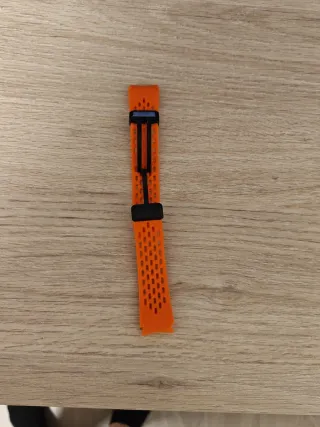 Correa de reloj 20mm naranja y negra