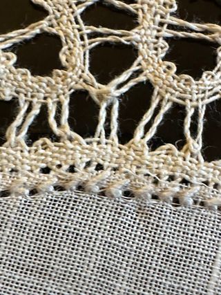 Sottopiatti pizzo tombolo fatti a mano