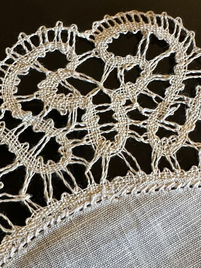 Sottopiatti pizzo tombolo fatti a mano