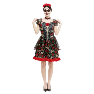 Disfraz Catrina Mujer Talla - L y M - Halloween