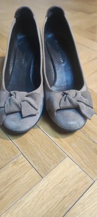 Bailarinas cuña ante marrón Elia Bruni t39