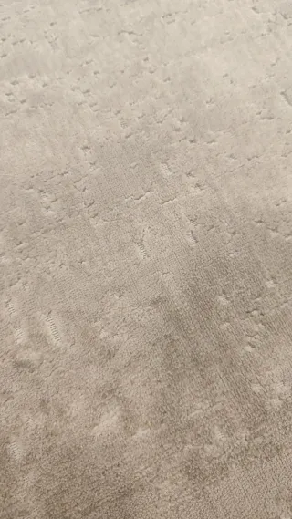 Tappeto beige con scintillii per soggiorno o camera da letto