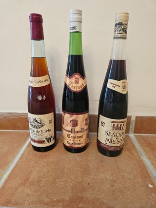 Bottiglie di vino antiche (3 unità)