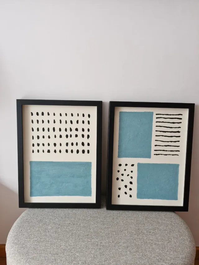 Set 2 Cuadros Abstractos Decorativos