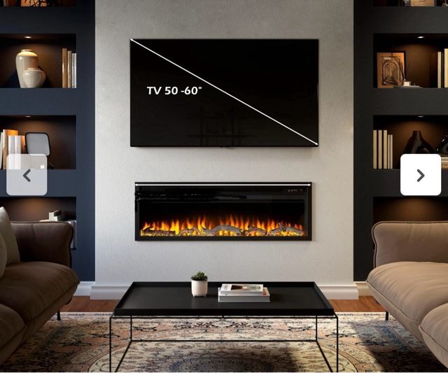 CHIMENEA HIERRO CONEXIÓN GAS, ENCENDIDO CON MANDO