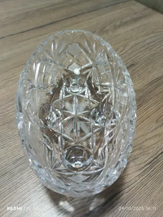 Ciotola vintage in cristallo lavorato