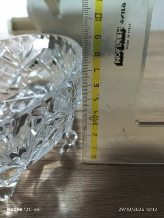 Ciotola vintage in cristallo lavorato