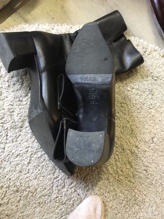 Stivali Simon Bay n.38.5 neri pelle fondo cuoio