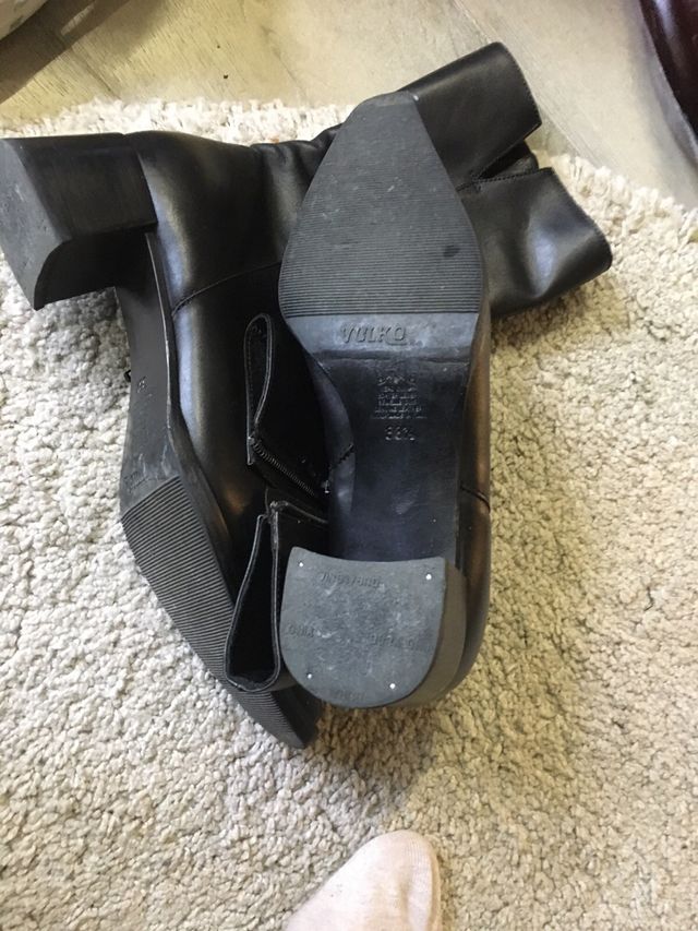 Stivali Simon Bay n.38.5 neri pelle fondo cuoio