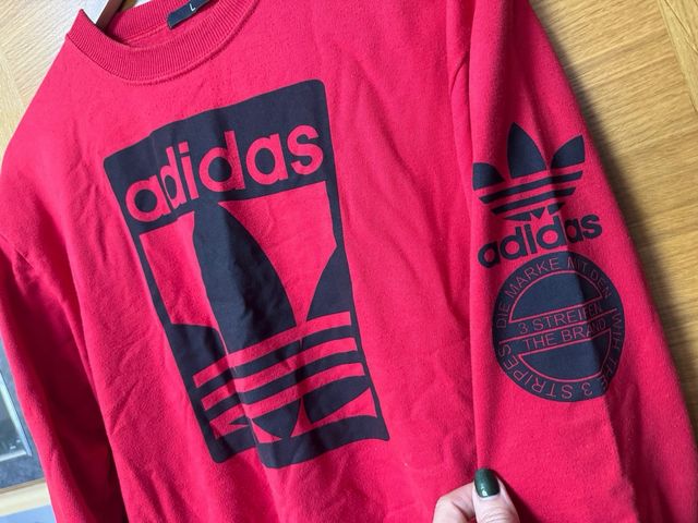 Sudadera Adidas Roja Talla L