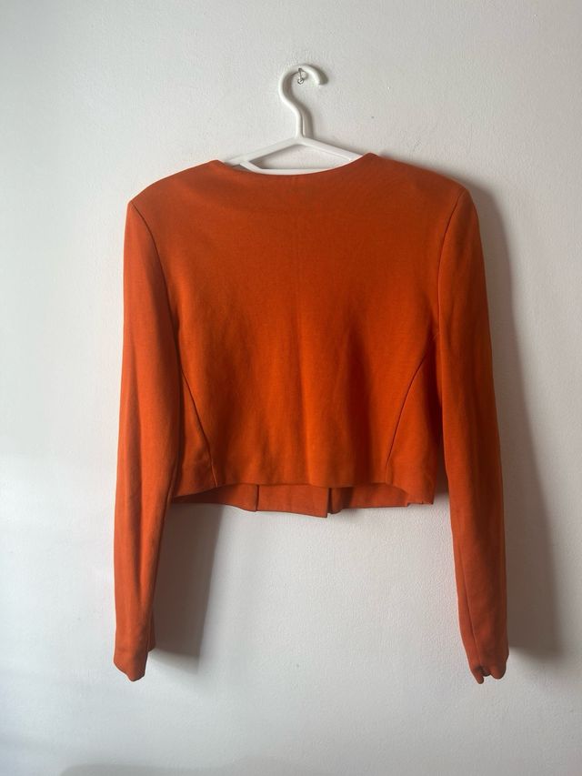Chaqueta crop H&M naranja Talla XS