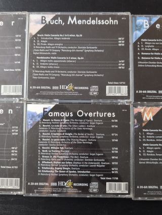 Lote 6 CDs Música Clásica: Wagner, Beethoven, Moza