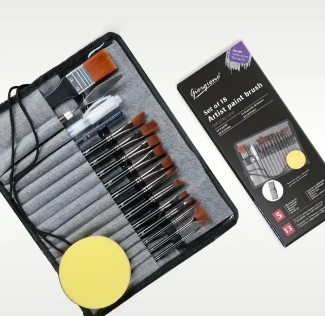 Set Pinceles Giorgione 18 con Estuche