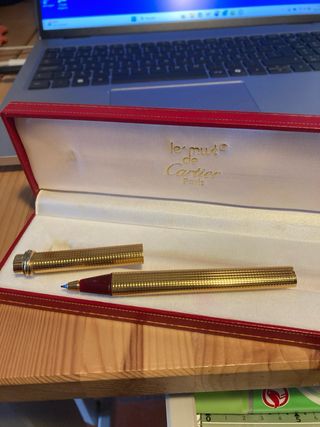 Caneta Cartier Vendôme Ouro 24k