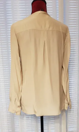 Blusa seda Caroll beige talla 38