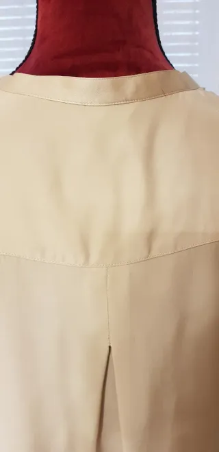 Blusa seda Caroll beige talla 38