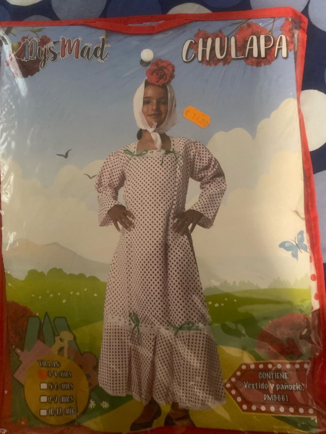 Disfraz Chulapa Talla 3-4 años