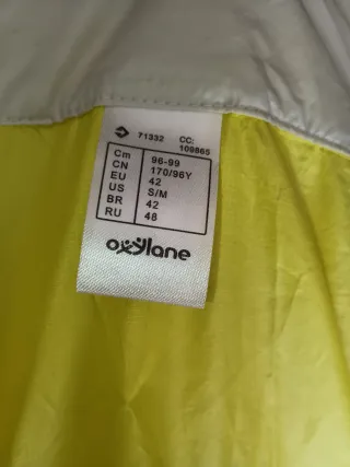 Chubasquero bici chica amarillo neón Talla 42
