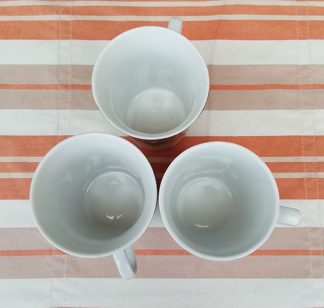 3 Mugs Porcelana Frutas
