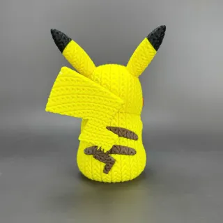 Figura Pikachu Crochet 3D