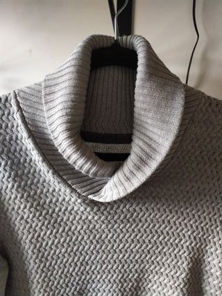 Jersey Celio gris cuello alto Talla S