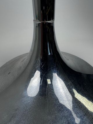 Taburete estilo Tulip Cromado Negro