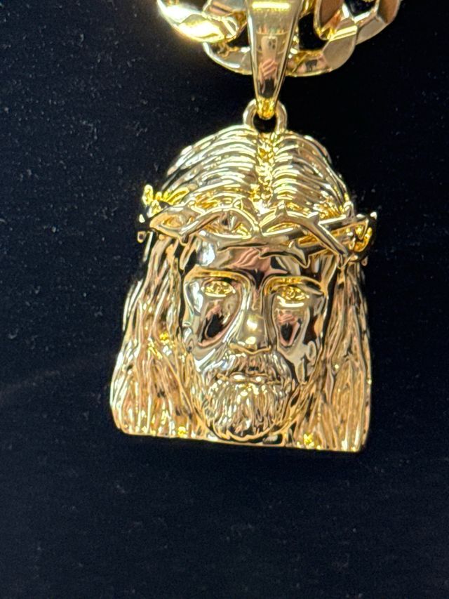 Cadena y dije de oro laminado 14k