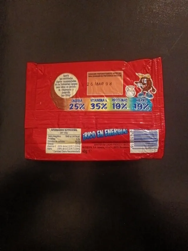 Envoltorio Phoskitos 1998