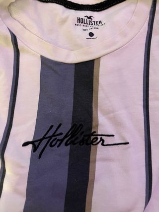 Camiseta Hollister Rayas Talla L